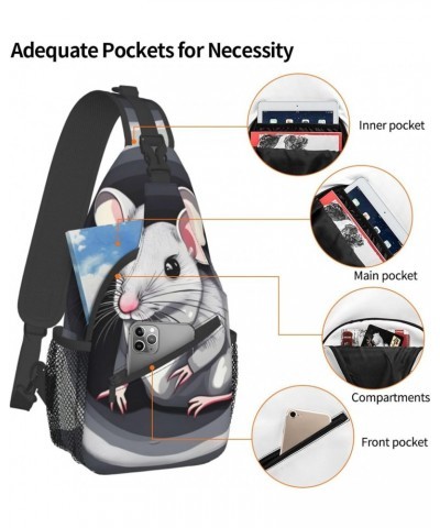 Mouse In The Hole Chest Bag Crossbody Bag. Rugged And Durable, High Storage Capacity. Adjustable Strap Length. $19.61 Crossbo...