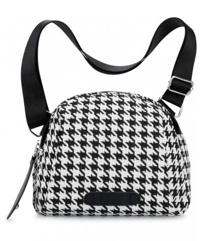 Crossbody Purse Small Messenger Bags for Women Shoulder Bag… Houndstooth Bag-black $10.79 Crossbody Bags