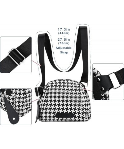 Crossbody Purse Small Messenger Bags for Women Shoulder Bag… Houndstooth Bag-black $10.79 Crossbody Bags