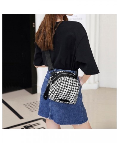 Crossbody Purse Small Messenger Bags for Women Shoulder Bag… Houndstooth Bag-black $10.79 Crossbody Bags