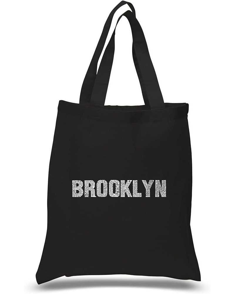 Word Art S Tote Bag - Brooklyn Neighborhoods Black $9.43 Totes