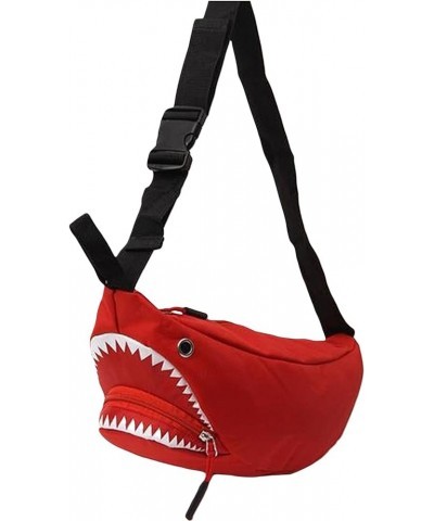 Women Small Crossbody Wallet Phone Bag Couple Mini Shark Phone Shoulder Bag with Adjustable Shoulder Strap Red $9.87 Shoulder...