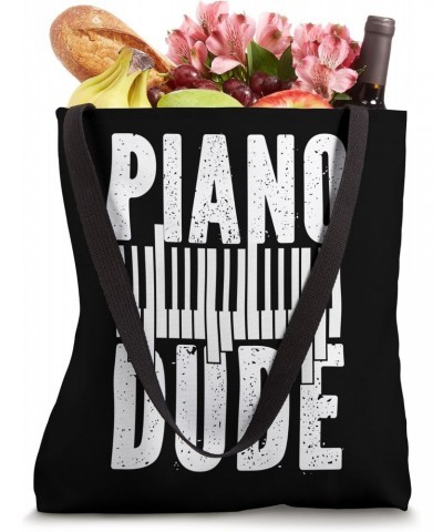 Piano Teacher Pianist Retro Vintage Keyboard Piano Dude Tote Bag $11.18 Totes