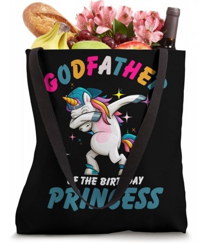 Godfather of the Birthday princess Girl Dabbing Unicorn Tote Bag $10.12 Totes