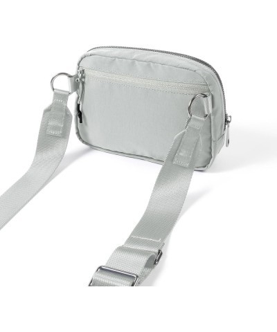 Crossbody Bag with Adjustable Strap Small Shoulder Pouch for Workout Running Traveling Hiking Light Grey $12.75 Crossbody Bags