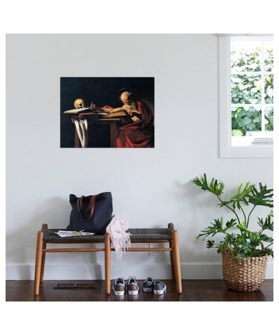 Wall Giclee Print St Jerome on Black Frame by Caravaggio, 24x18 32" x 24" Stretched Canvas $50.43 Handbags