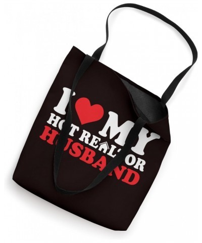 I Love I Heart My Hot Realtor Husband -Anniversary Tote Bag $9.46 Totes