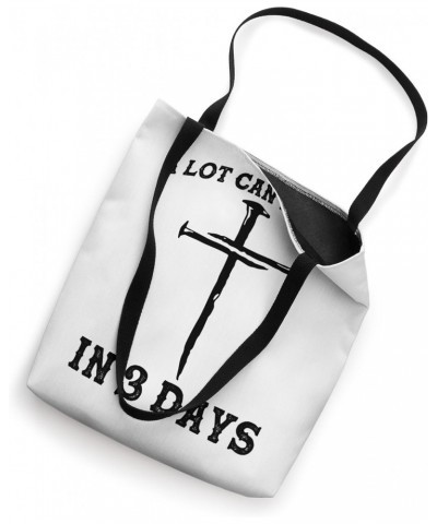 A lot Can Happen In 3 Days Hallelujah Easter (PRINT ON BACK) Tote Bag $11.21 Totes