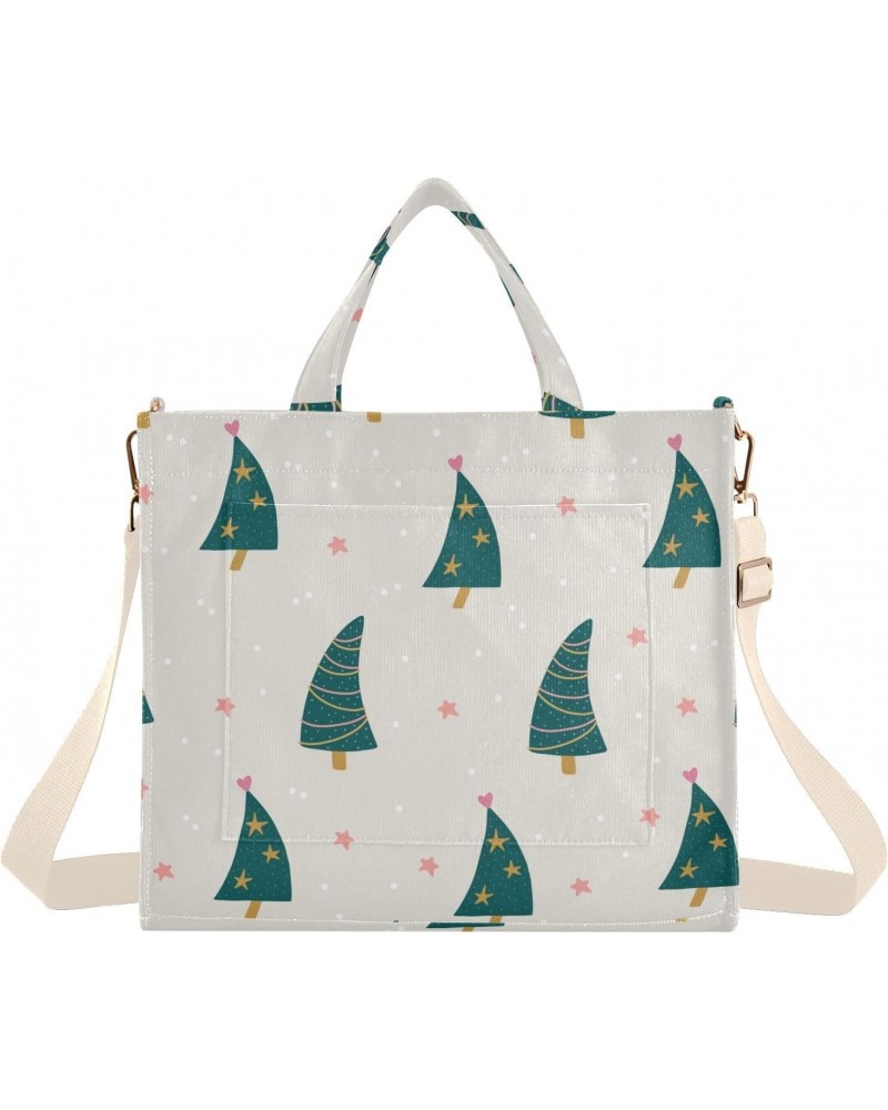 Christmas Trees Funny Corduroy Tote Bag for Women Hobo Crossbody Bag Purse Stylish Shoulder Handbag Messenger Bags, S $13.15 ...