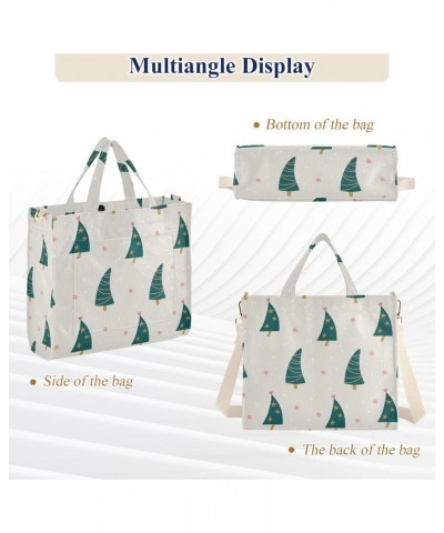 Christmas Trees Funny Corduroy Tote Bag for Women Hobo Crossbody Bag Purse Stylish Shoulder Handbag Messenger Bags, S $13.15 ...