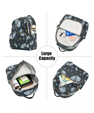 Cute Dragonfly Stars Women Backpack Purse Ladies Fashion Shoulder Bag Daypack Travel Bag 7.5L Small $13.33 Backpacks