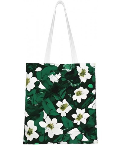 Blossoming Rose Flowers print Casual Handbags,Women Tote Bag,Big Capacity Shopping Shoulder Bag,eusable Grocery Bags Hunter G...