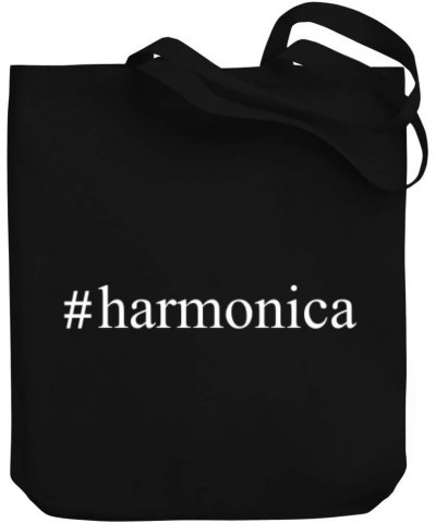 Harmonica Hashtag Canvas Tote Bag 10.5" x 16" x 4 $22.39 Totes