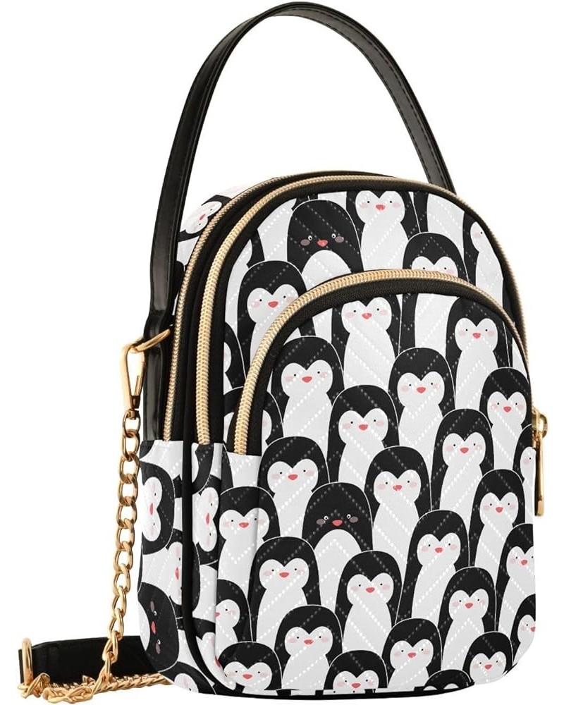 Crossbody Bags for Women, Sling Bags Goth Skulls Penguins 019 $11.48 Crossbody Bags