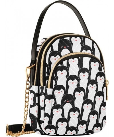 Crossbody Bags for Women, Sling Bags Goth Skulls Penguins 019 $11.48 Crossbody Bags