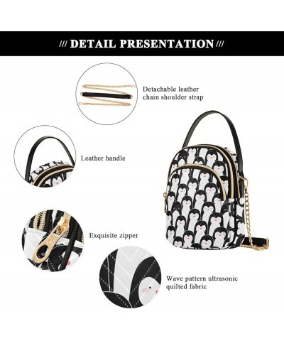 Crossbody Bags for Women, Sling Bags Goth Skulls Penguins 019 $11.48 Crossbody Bags