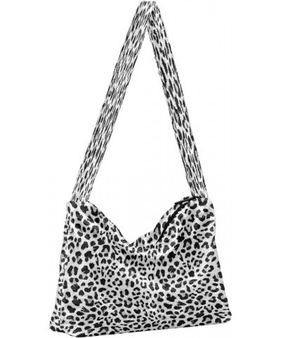 Leopard Print Design One Shoulder Purse, Fluffy Tote Women Designers Hobo Bags Leopard Print Design2 $8.82 Totes