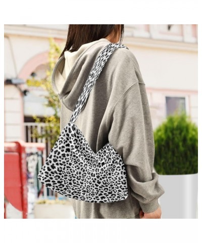 Leopard Print Design One Shoulder Purse, Fluffy Tote Women Designers Hobo Bags Leopard Print Design2 $8.82 Totes