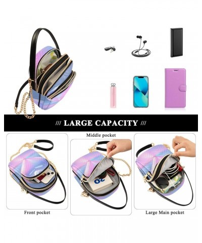 Gradient Heart Small Crossbody Bag Functional Multi Pocket Bag Shoulder Handbag $11.60 Crossbody Bags