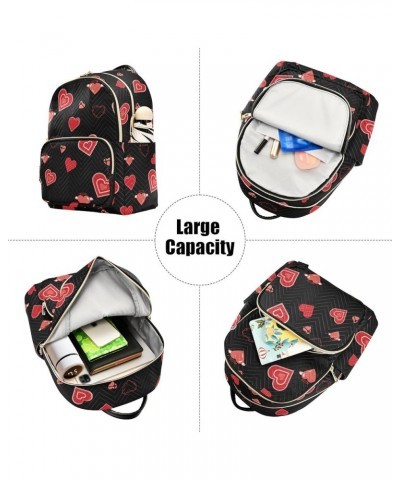 Backpack for Women Small Backpack, Valentine's Day Shoulder Bag Cute Fashion Daypack for Work Travel Daily Valentine's Day Me...