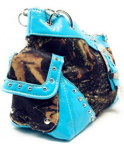 Western Blue Camouflage Buckle Rhinestone Purse W Matching Wallet $34.00 Wallets