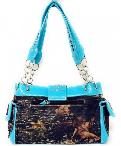 Western Blue Camouflage Buckle Rhinestone Purse W Matching Wallet $34.00 Wallets