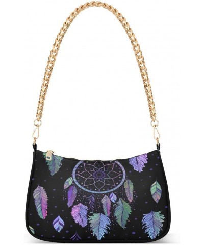 Dreamcatcher Feathers Ethnic Tribal Women's Handbags Tote Crossbody Bag Purse Ladies Shoulder Bag Hobo Handbag $17.09 Totes